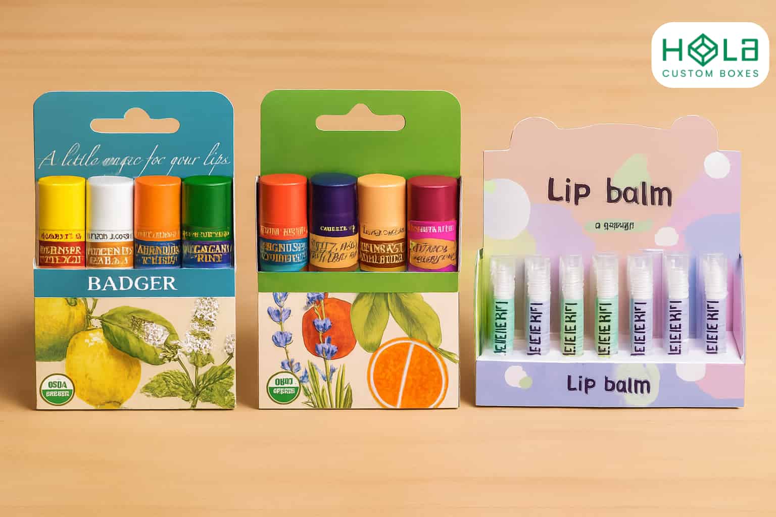 custom lip balm boxes